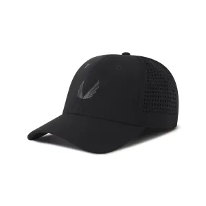 0818. Tetra-Lite® Sport Cap - Black/Black "Wings"