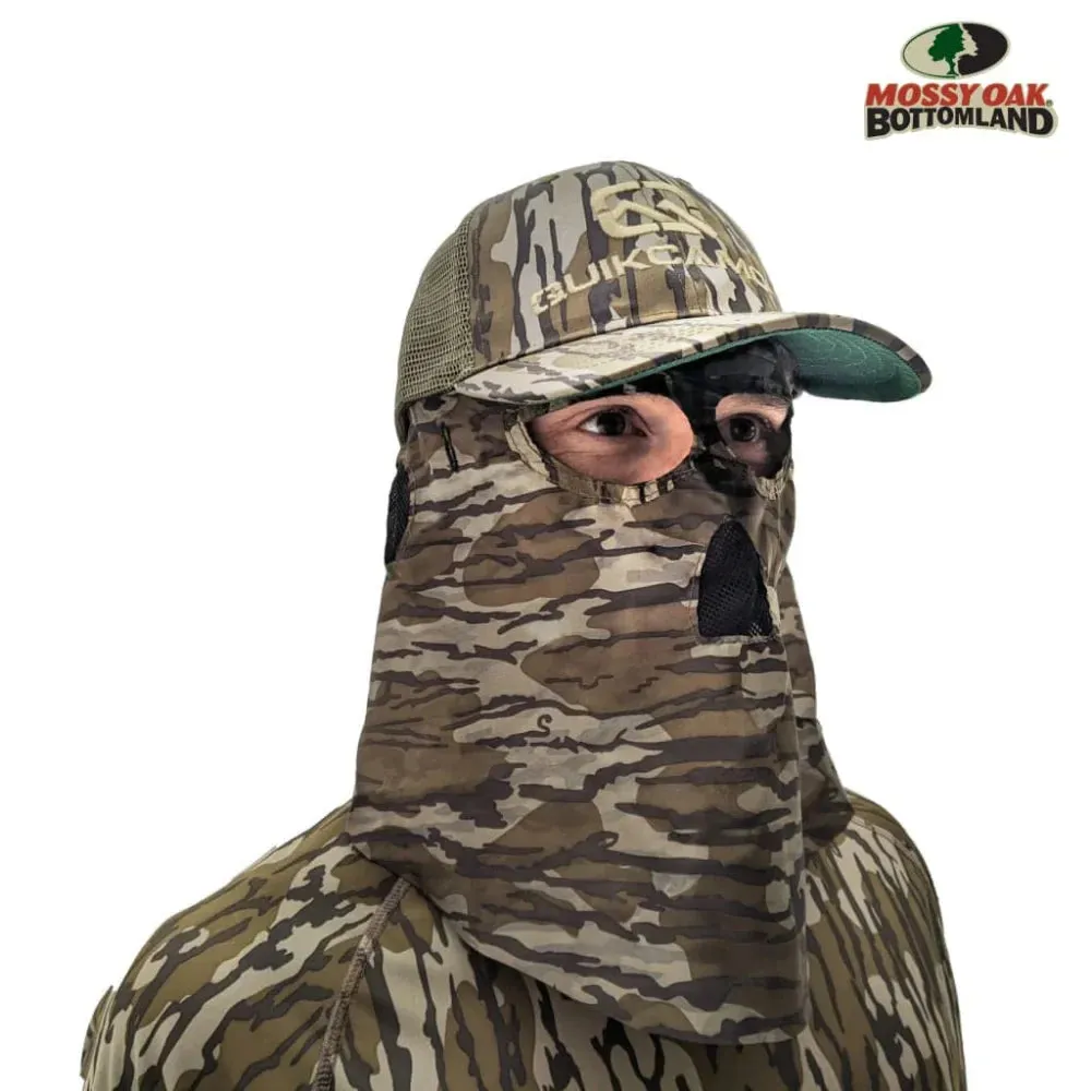 2-in-1 FRONT Face Mask and Camo Hat for Duck Hunting by QuikCamo