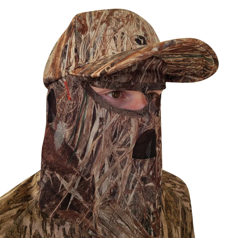 2-in-1 FRONT Face Mask and Camo Hat for Duck Hunting by QuikCamo