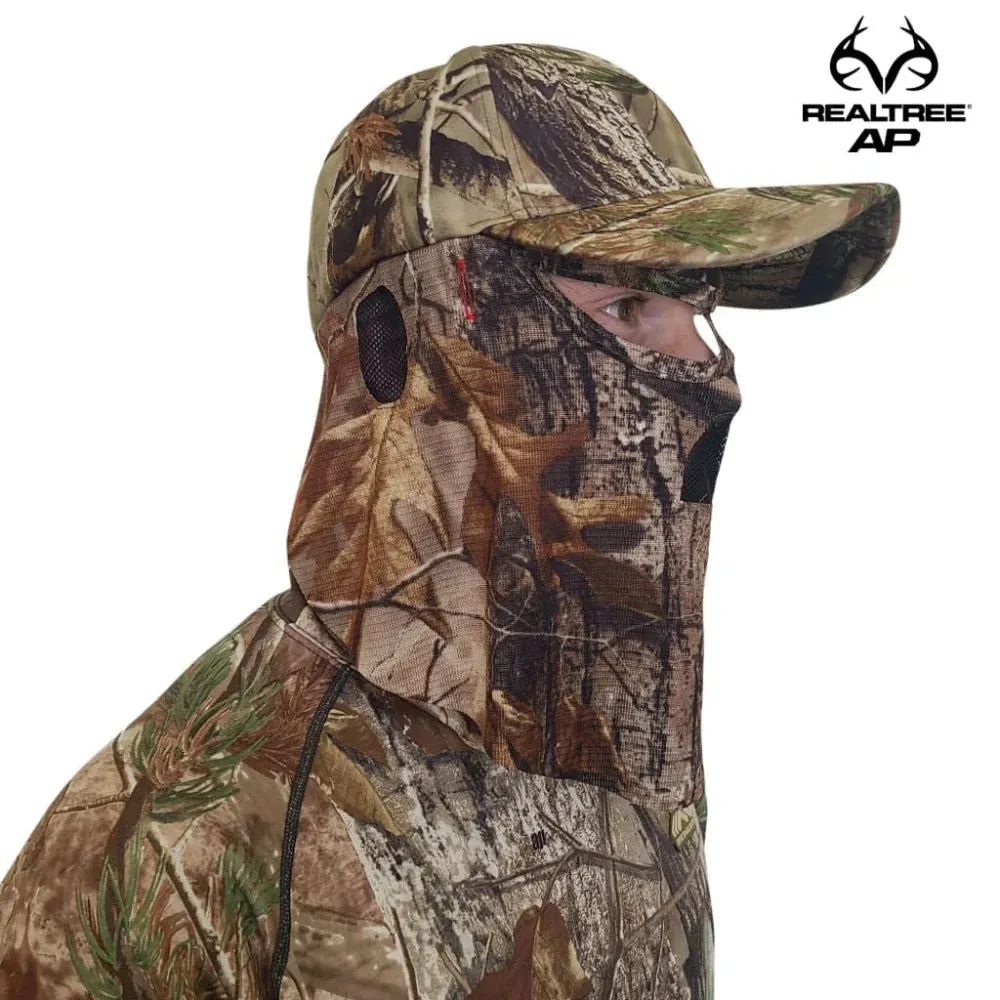 2-in-1 FRONT Face Mask and Camo Hat for Duck Hunting by QuikCamo