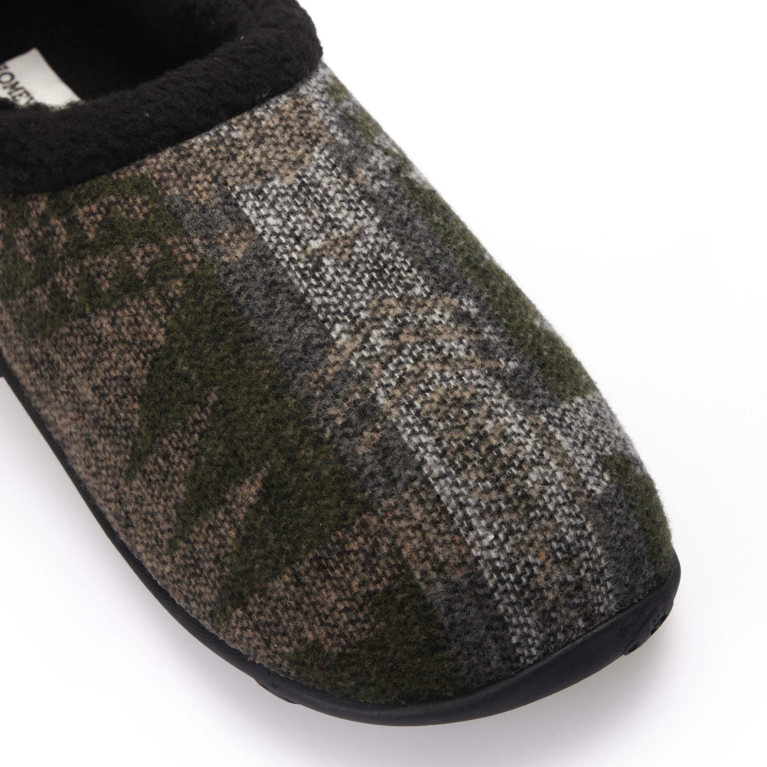 Adam - Khaki Grey Aztec Men's Slippers