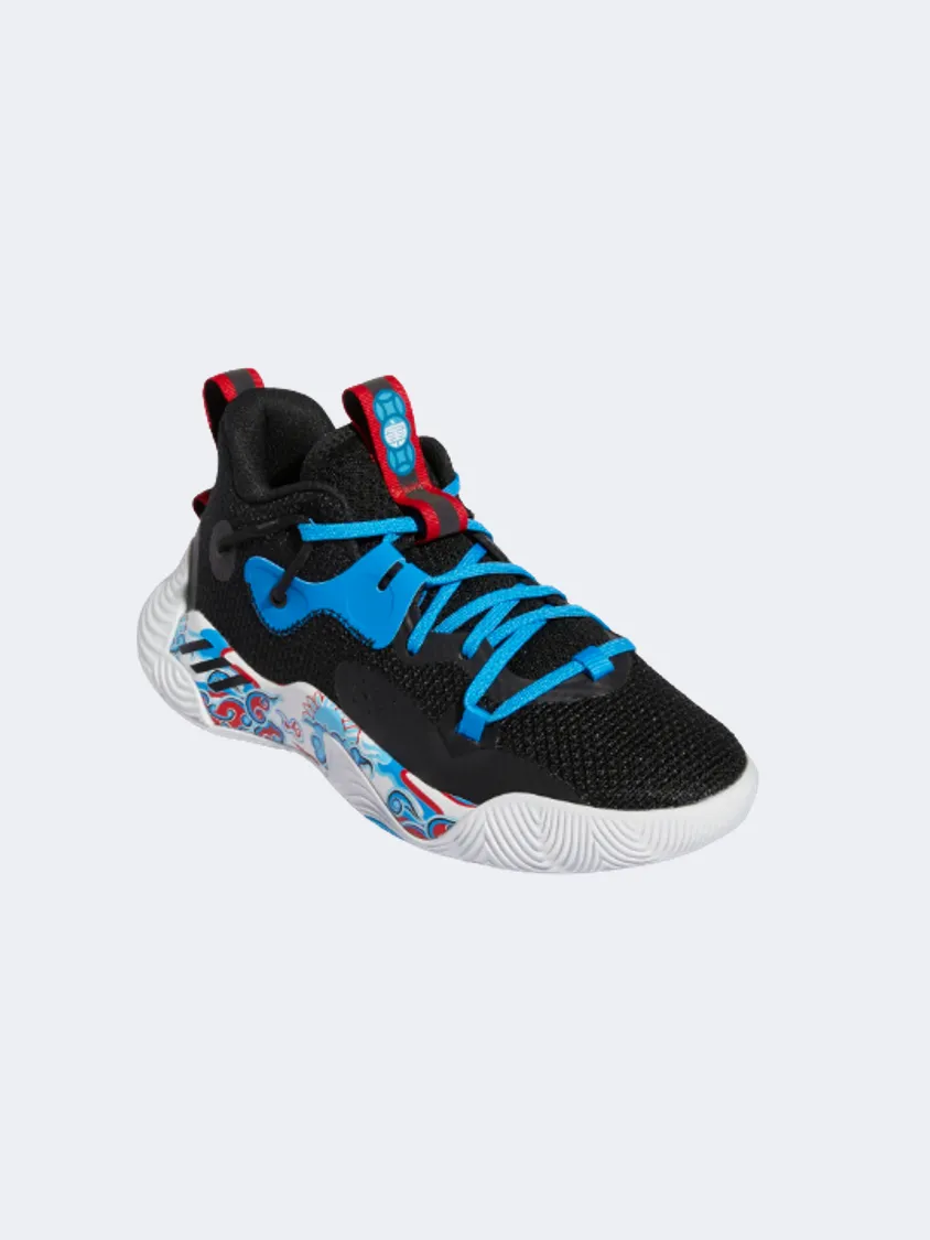 Adidas Harden Stepback 3 Gs Basketball Shoes Black/Blue