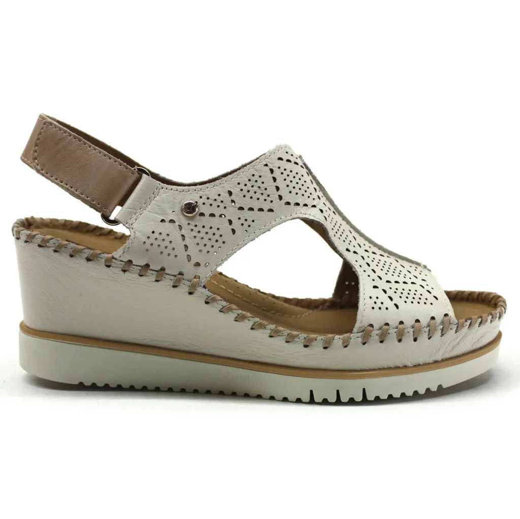 Aguadulce Perforated Leather Women's Wedge Sandals