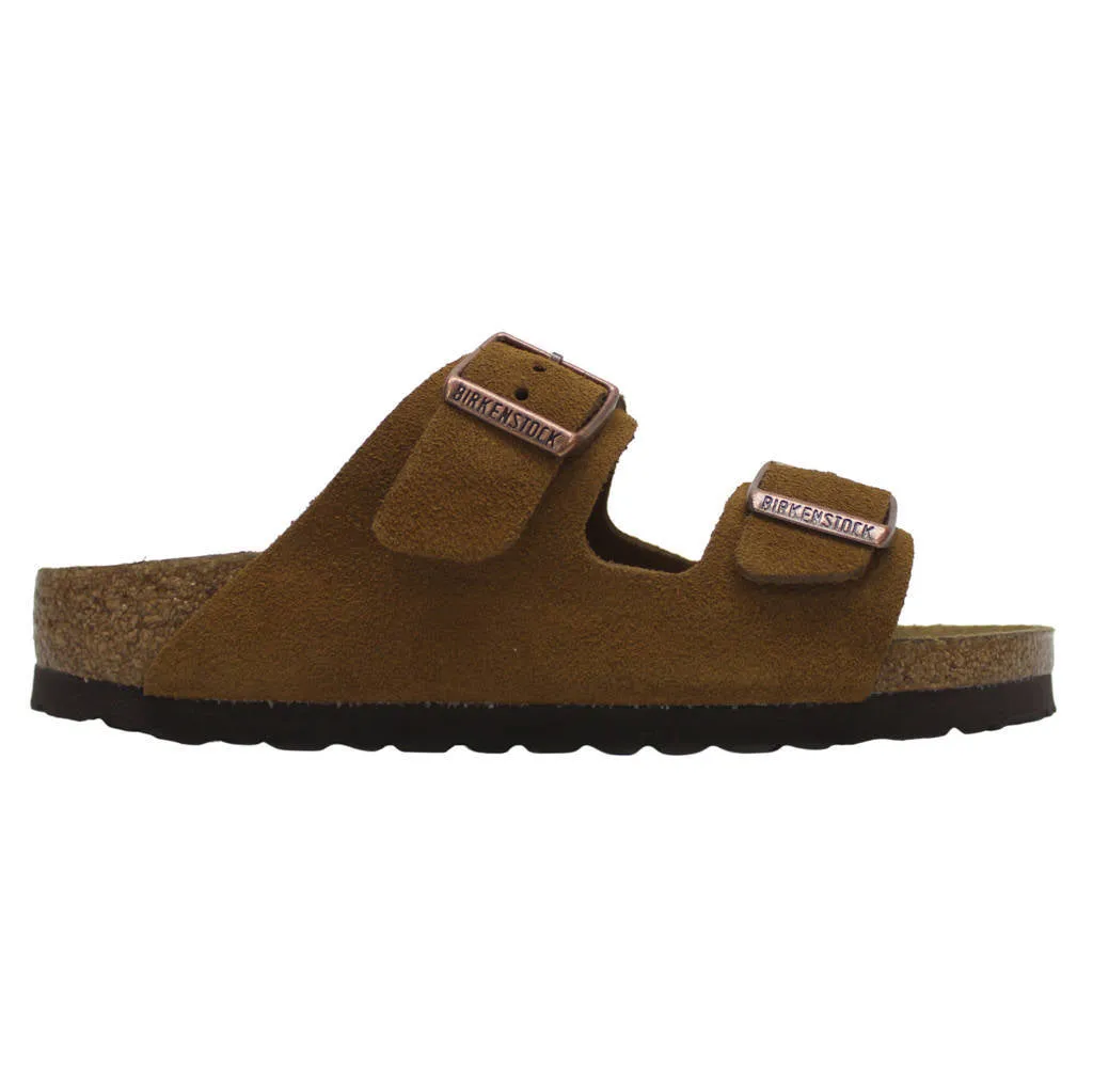 Arizona Suede Leather Unisex Slide Sandals