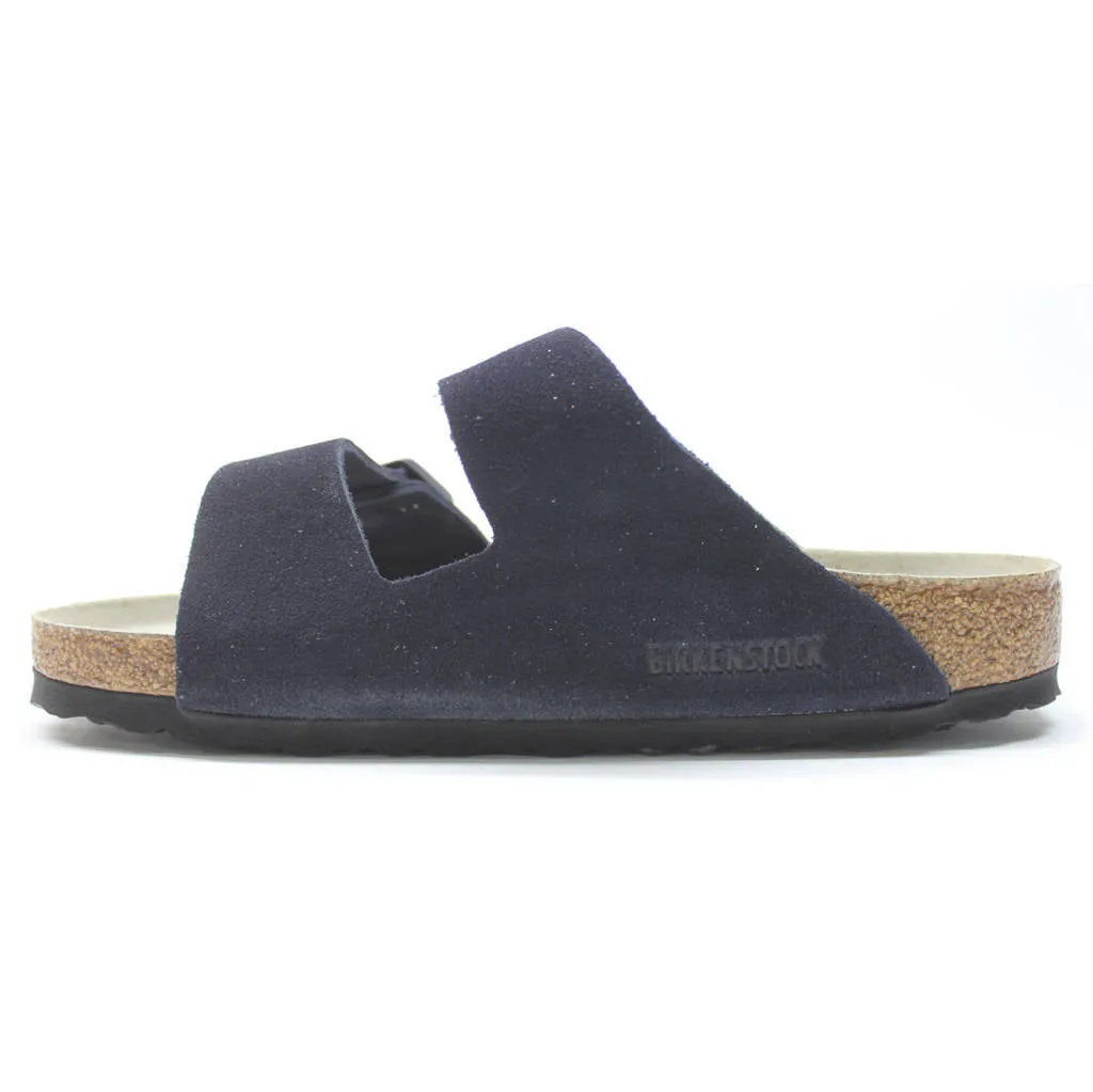 Arizona Suede Leather Unisex Slide Sandals