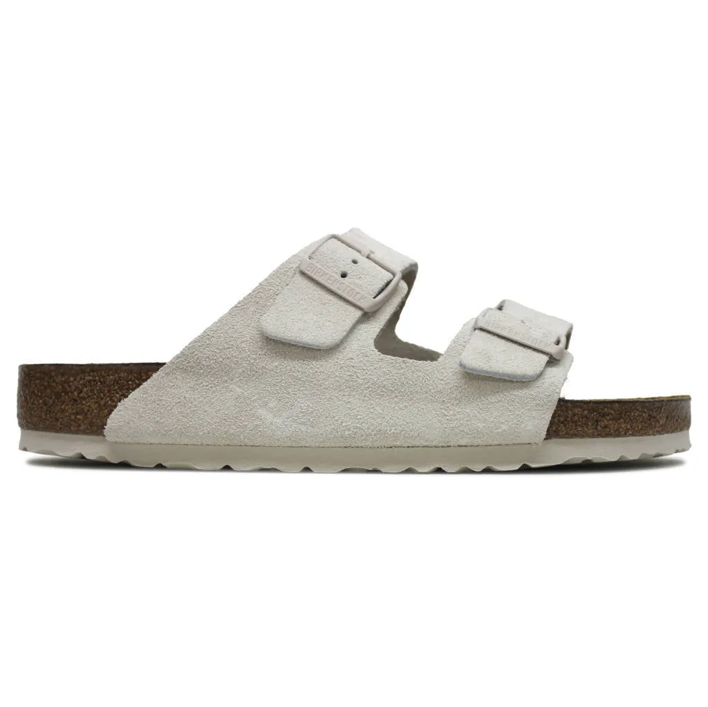 Arizona Suede Leather Unisex Slide Sandals