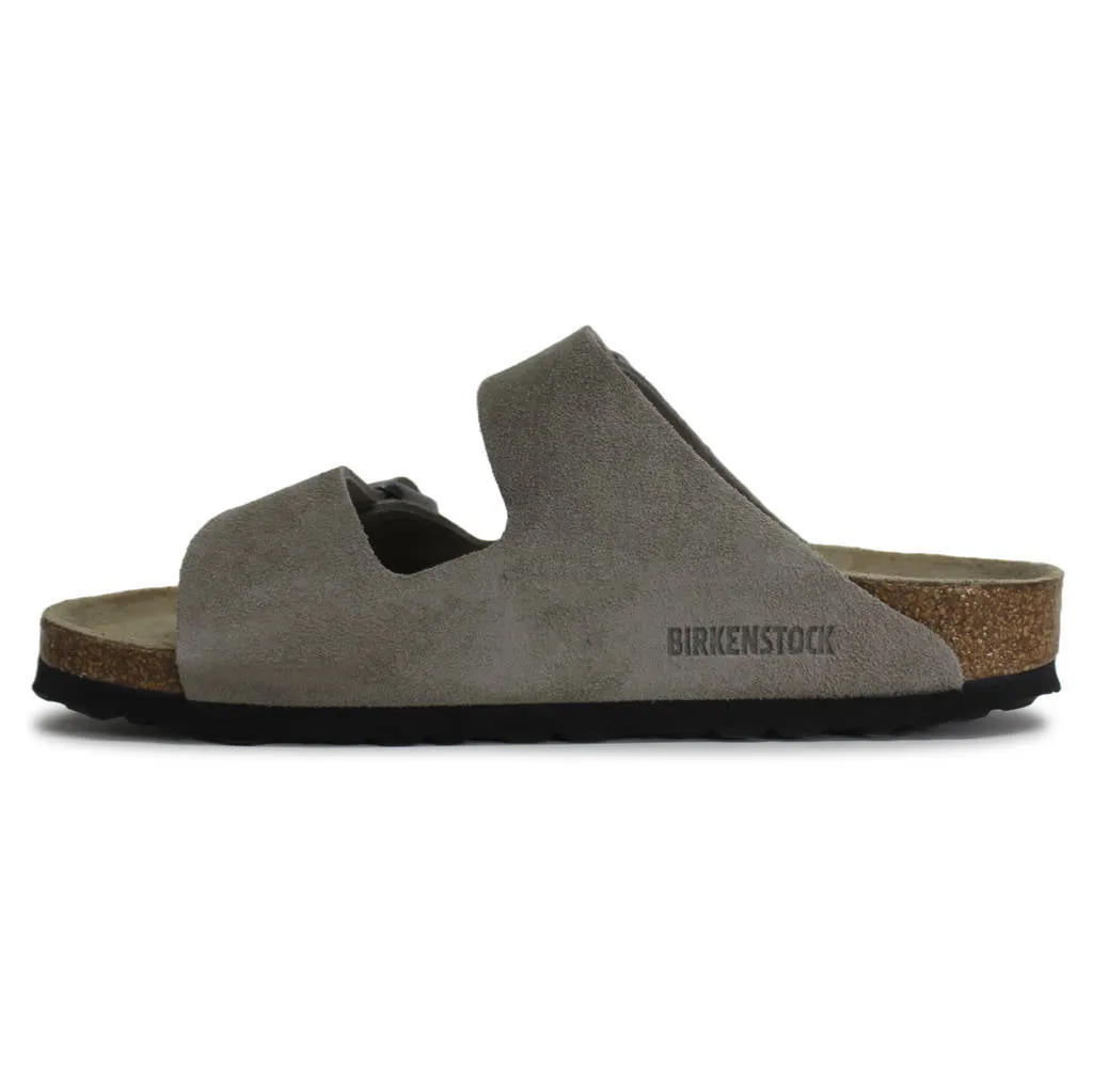 Arizona Suede Leather Unisex Slide Sandals