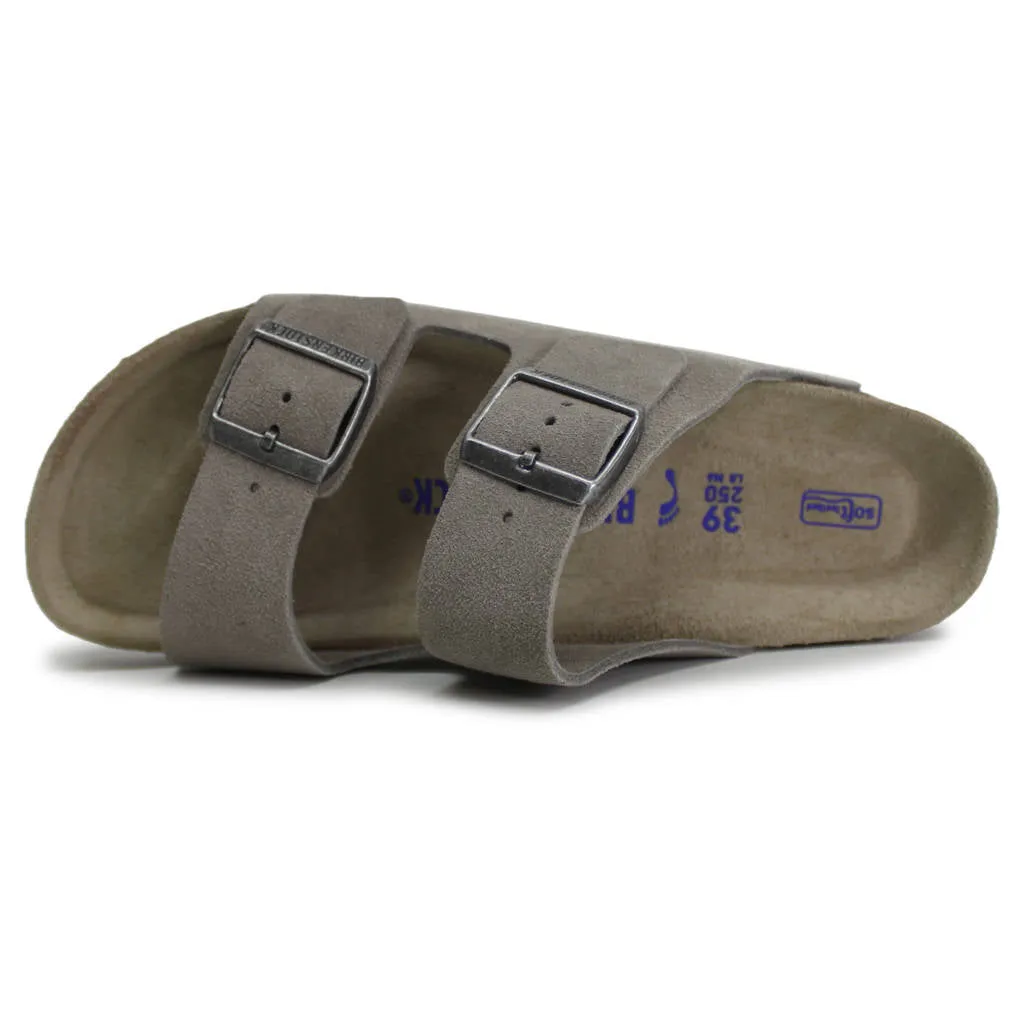 Arizona Suede Leather Unisex Slide Sandals