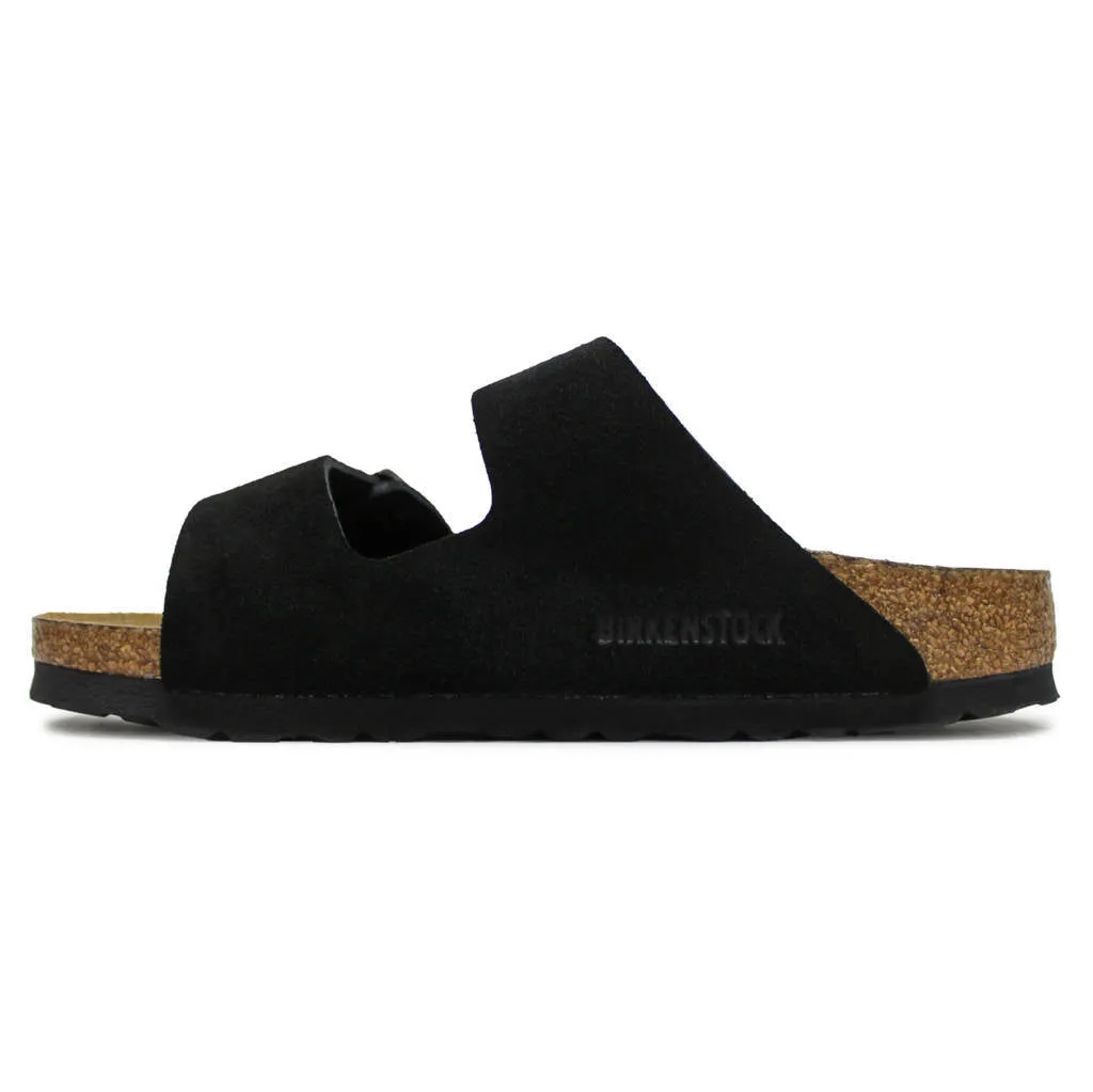 Arizona Suede Leather Unisex Slide Sandals