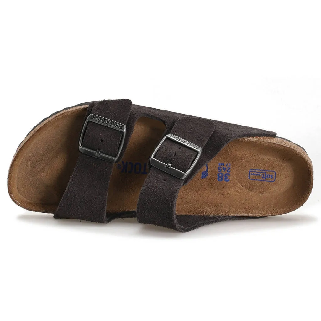 Arizona Suede Leather Unisex Slide Sandals