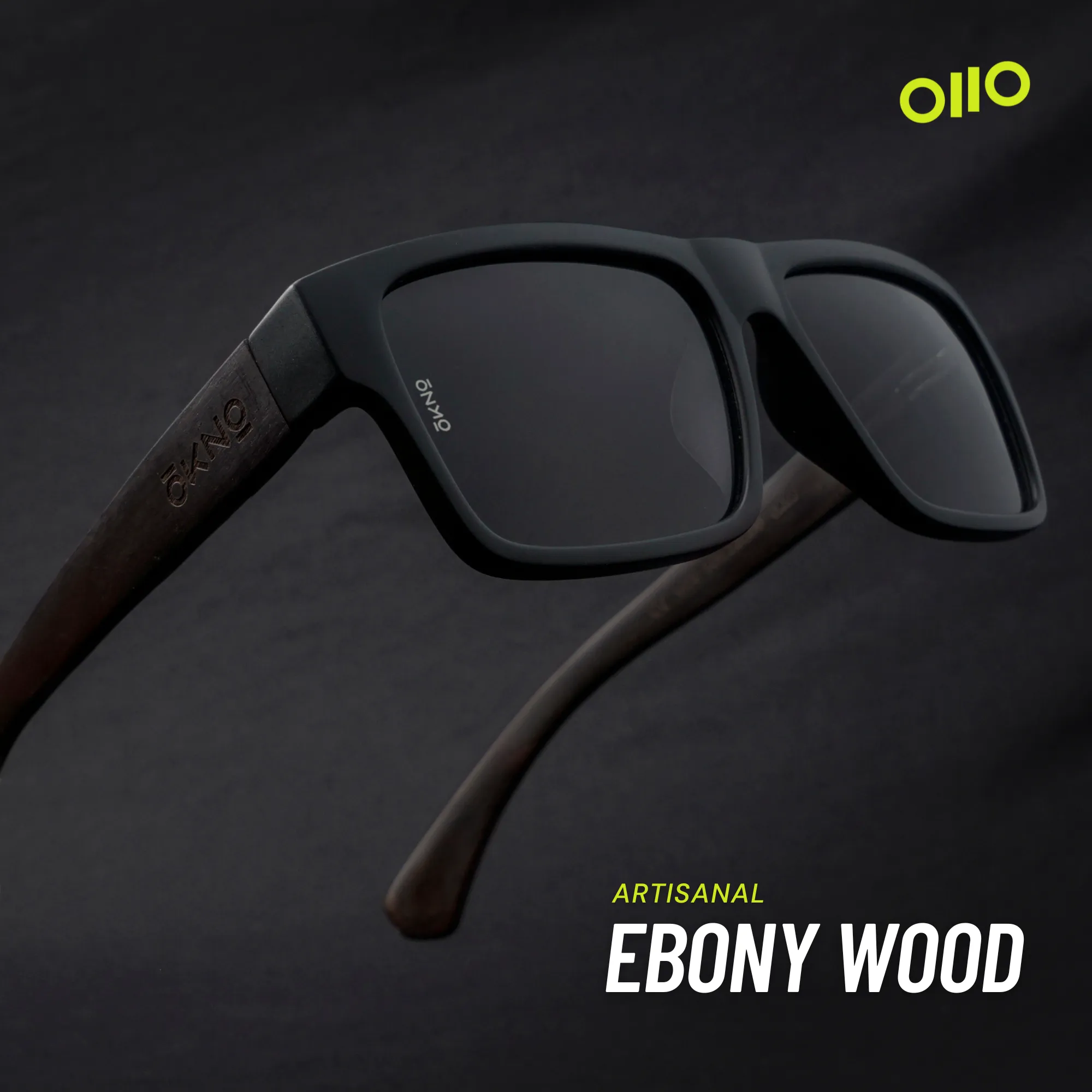 Asher Wood Black Power Sunglasses