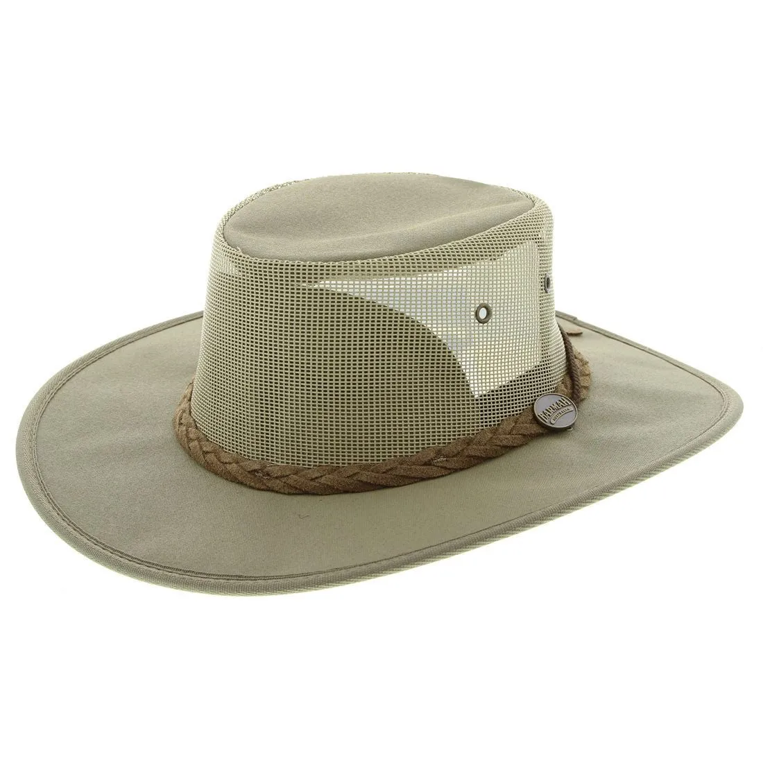 Barmah Hat | 1057 Foldaway Cooler Khaki Canvas