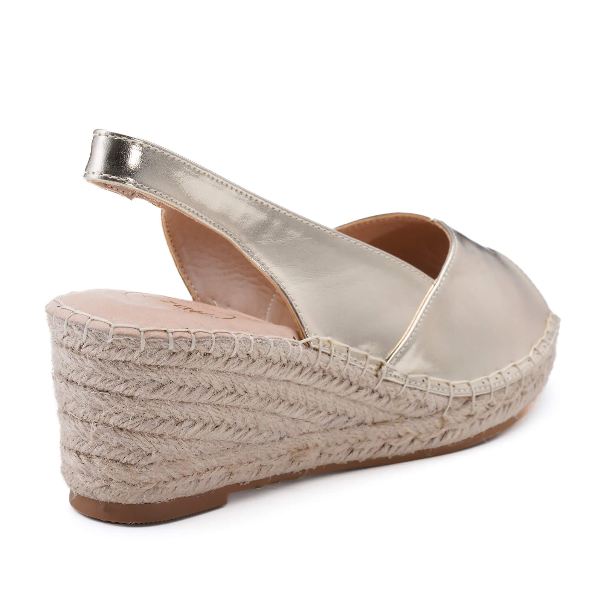 Barry Light Gold Espadrille