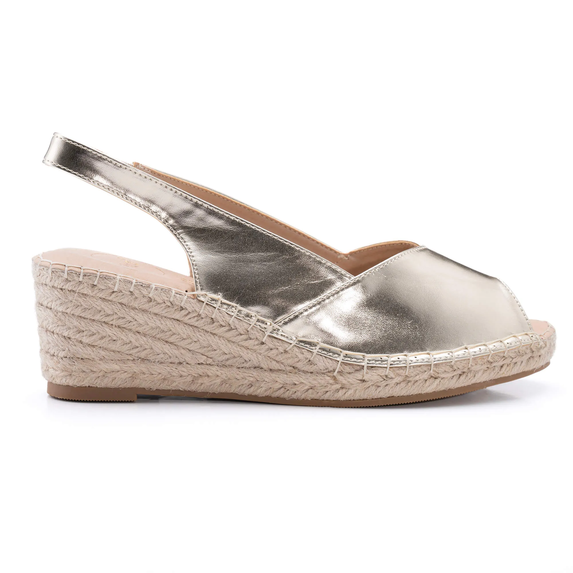 Barry Light Gold Espadrille