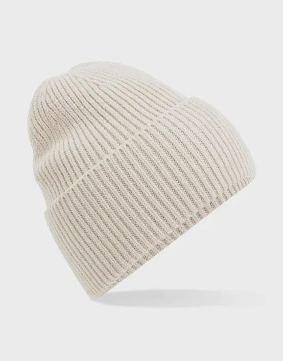 Beechfield Oversized Beanie Hat Oatmeal