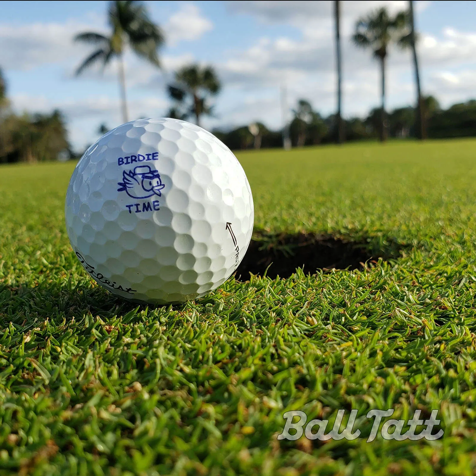 Birdie Time Golf Ball Stamp