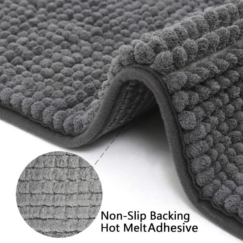 Blissful Solid Bathmat - Dark Grey