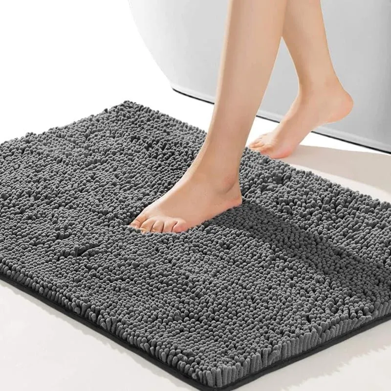 Blissful Solid Bathmat - Dark Grey