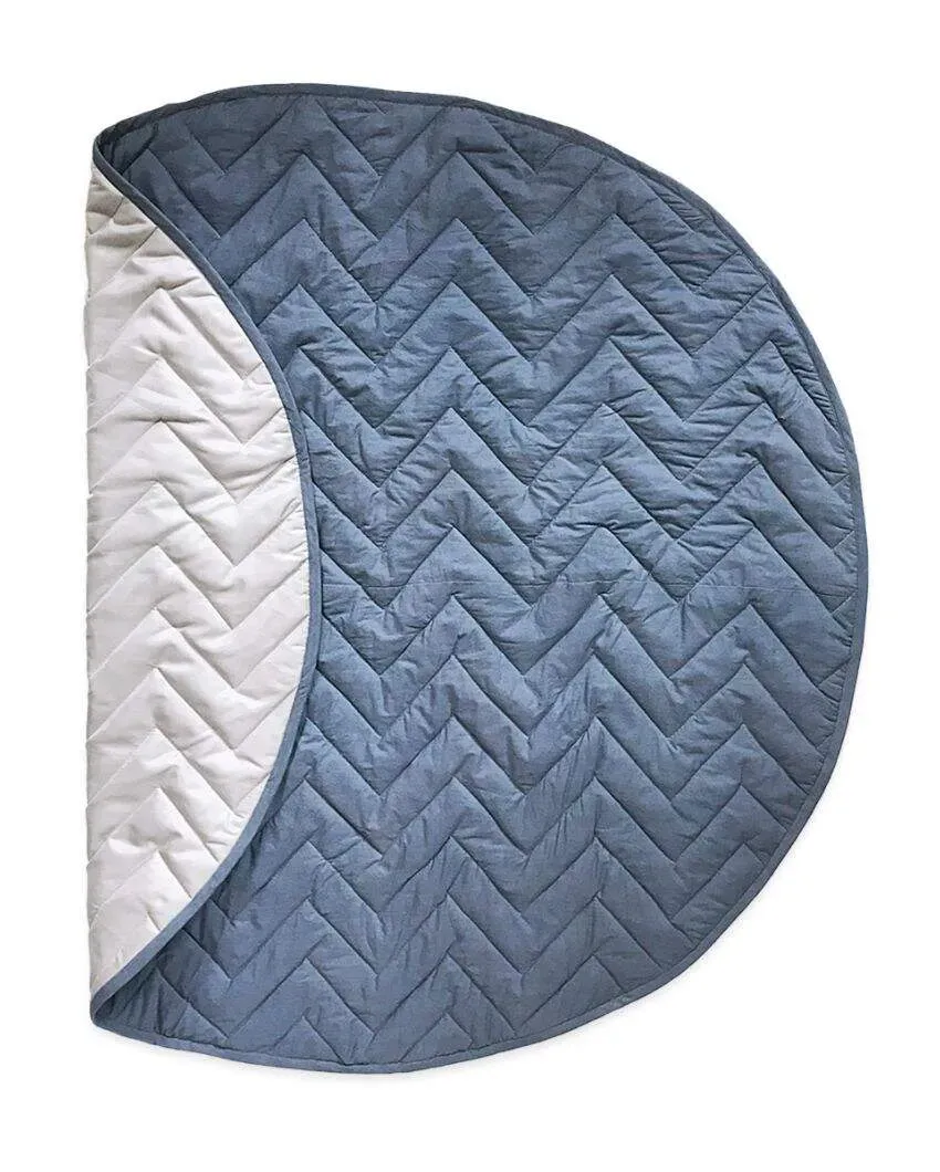 Blue Color Indoor & Outdoor Cotton Quilted Playmat