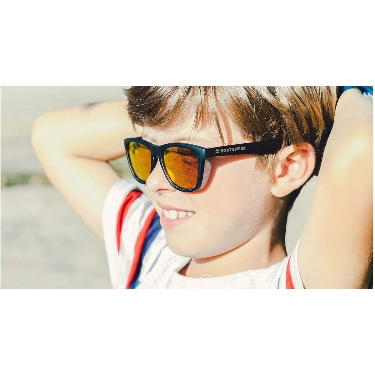 Child Sunglasses Northweek Kids Ã˜ 45 mm Red Black