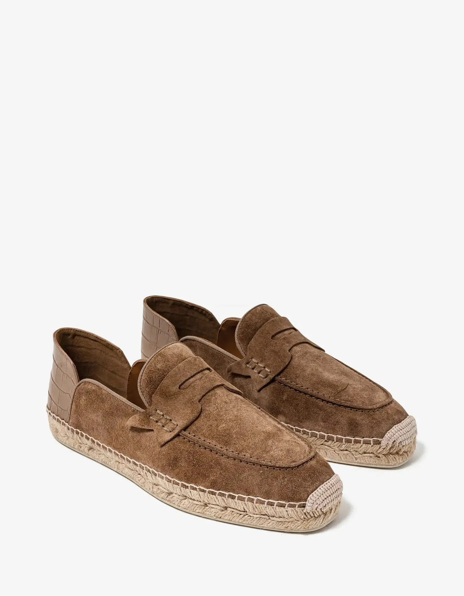 Christian Louboutin Paquepapa No Back Brown Espadrilles -