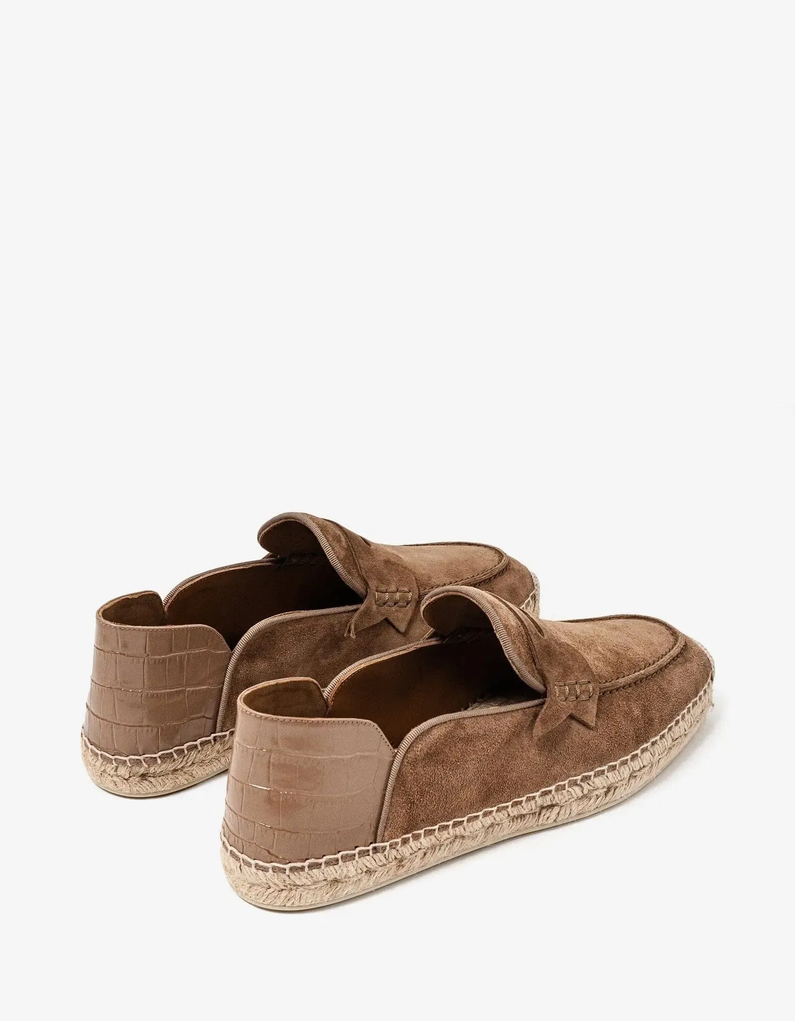 Christian Louboutin Paquepapa No Back Brown Espadrilles -