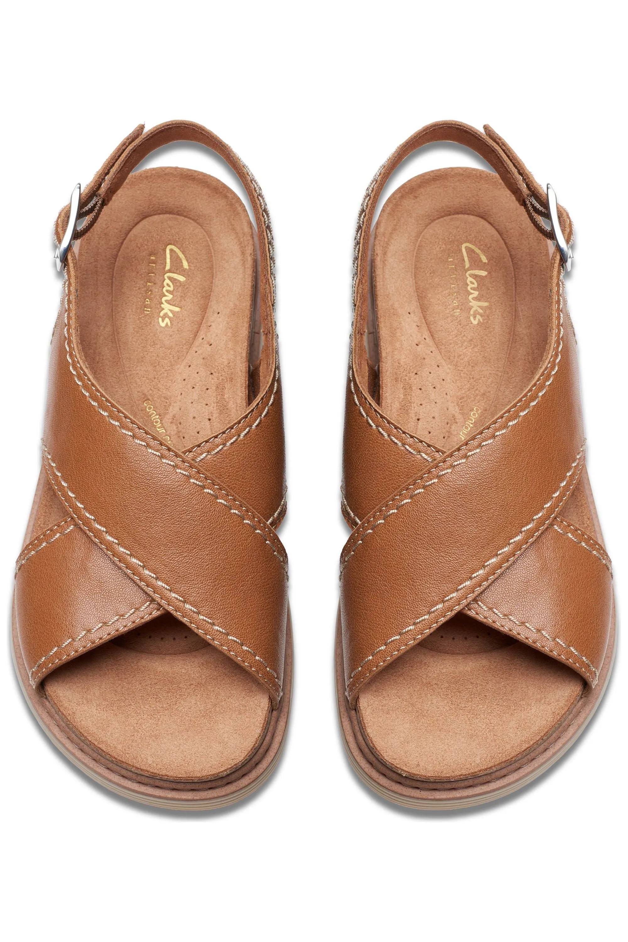 Clarks Arwell Sling in Tan Leather