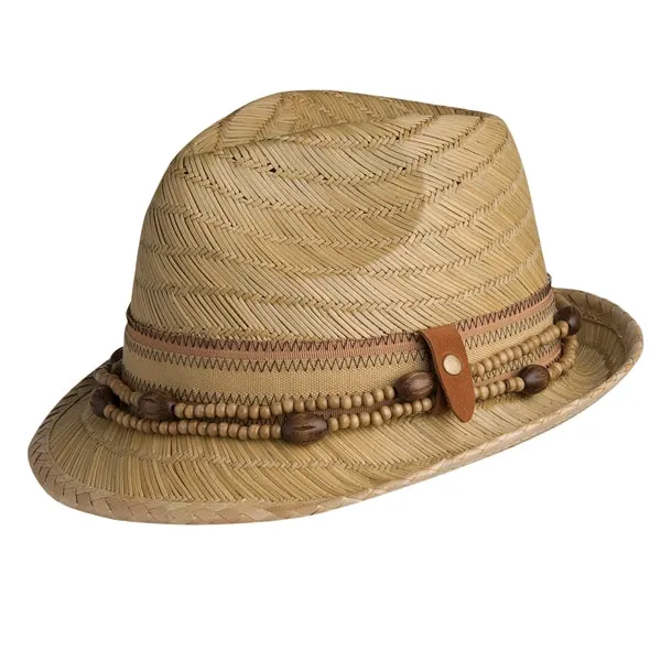 Conner Rush Straw Beaded Fedora