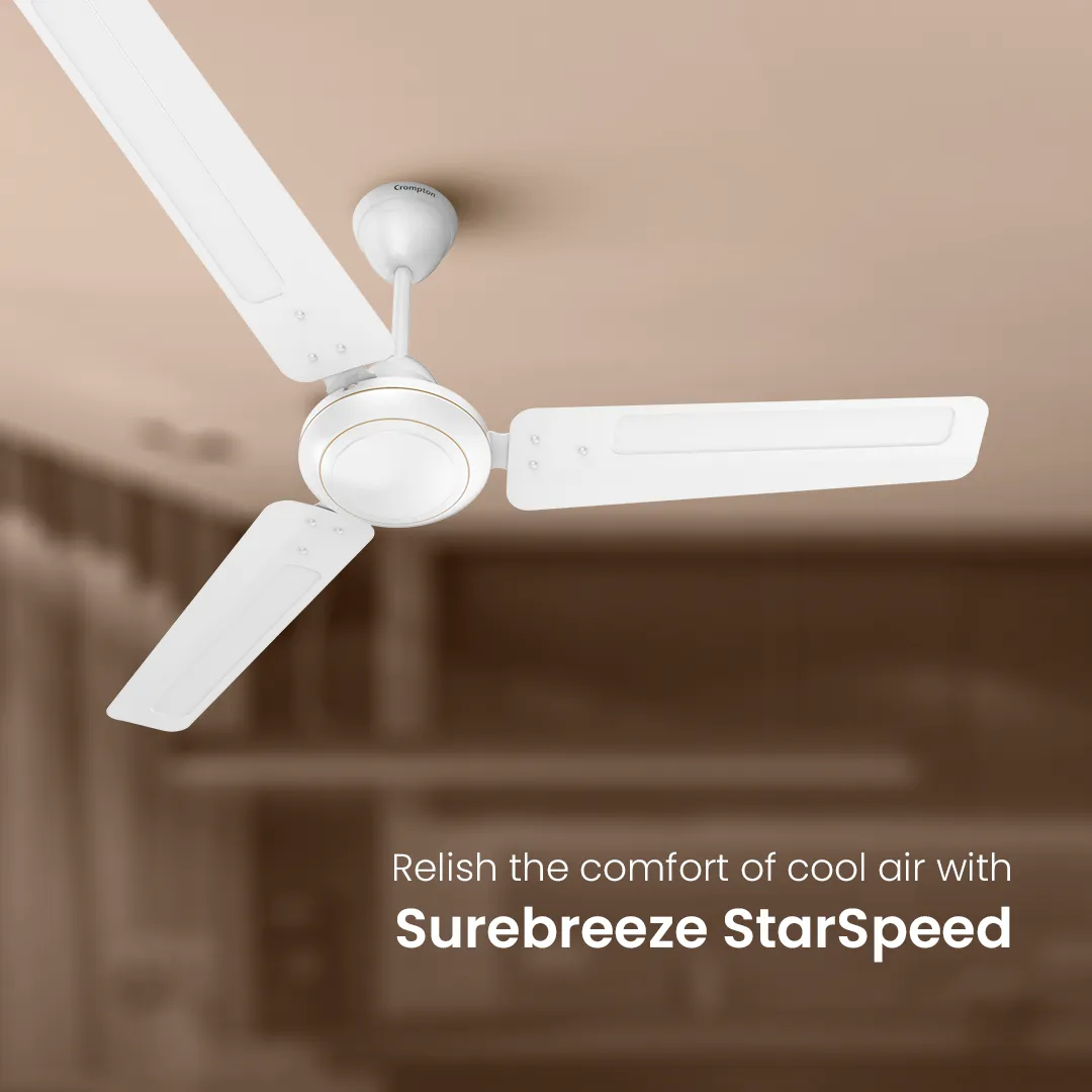 Crompton Surebreeze Starspeed| Ceiling Fan