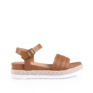 Disco Footbed Sandals - Tan Softee