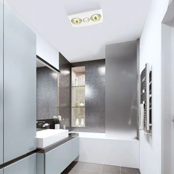 Eglo Vesuvius 2 Bathroom Heater Exhaust Fan Light