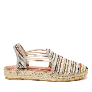 Embroidered Cotton Blend Wedge Espadrille for Women - Noa-SN