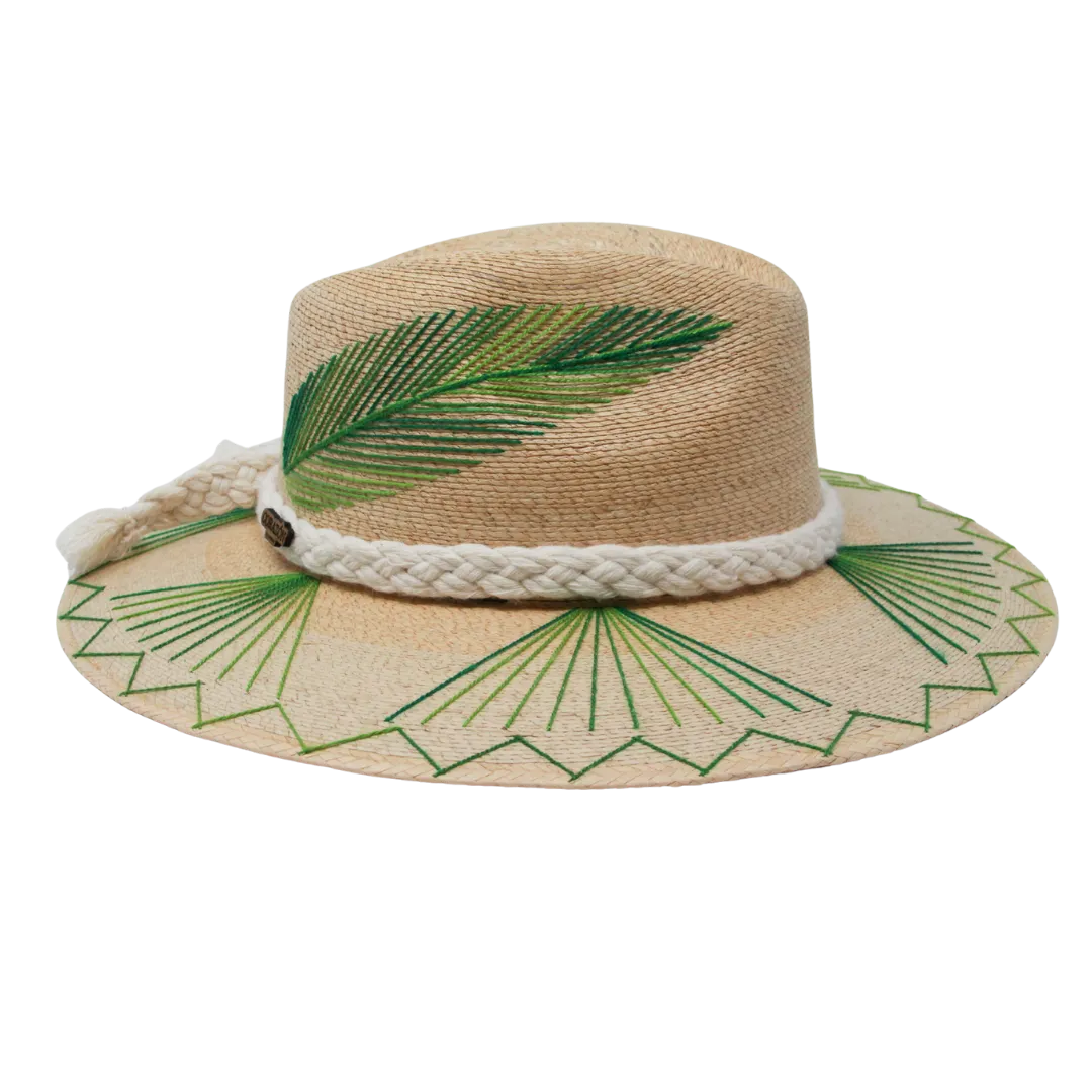 Exclusive Green Feather Hat by Corazon Playero