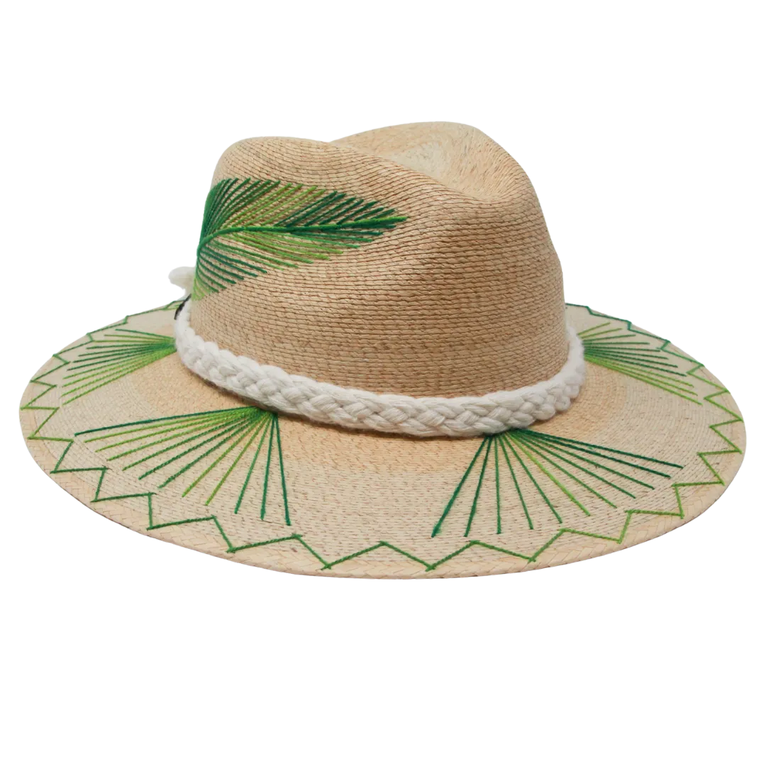 Exclusive Green Feather Hat by Corazon Playero