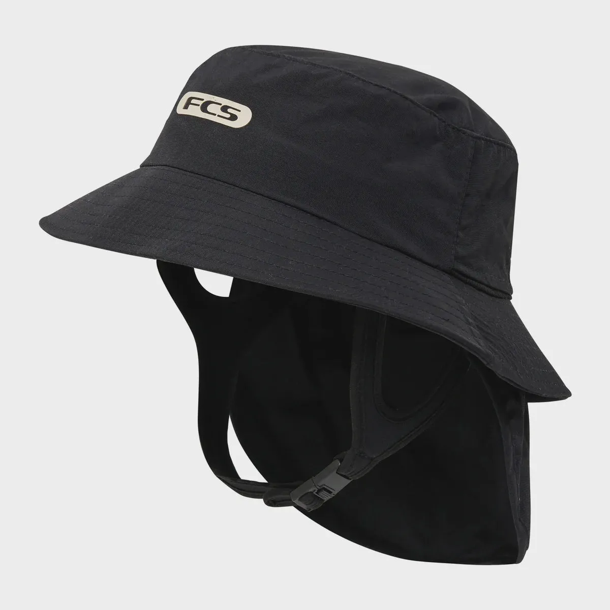 FCS ESSENTIAL SURF BUCKET HAT - BLACK