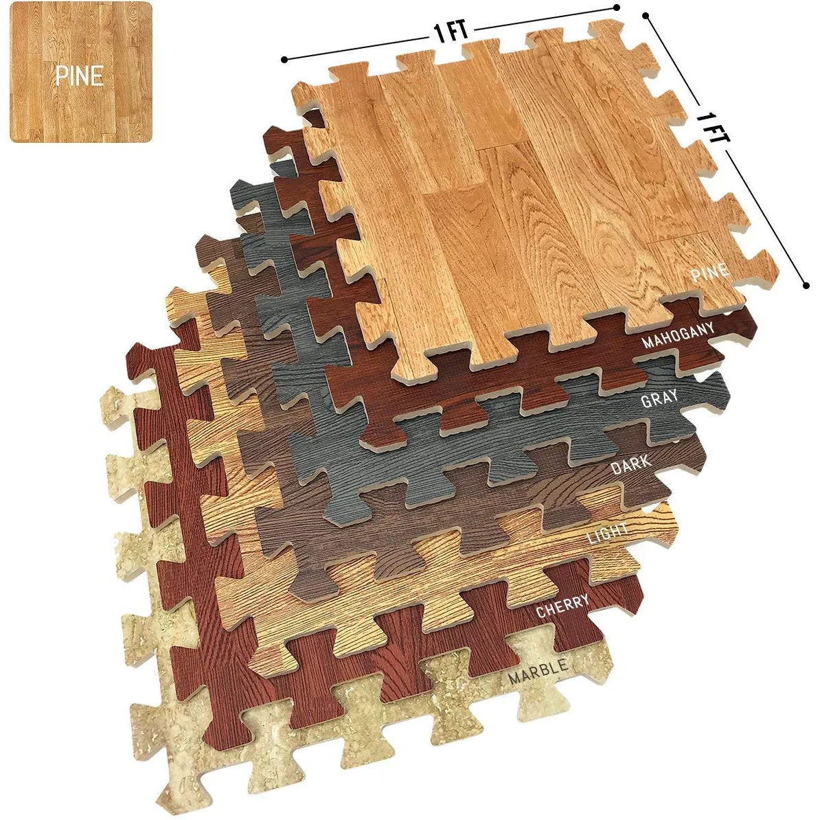 Floor Mat Interlocking Set (16 Pc)