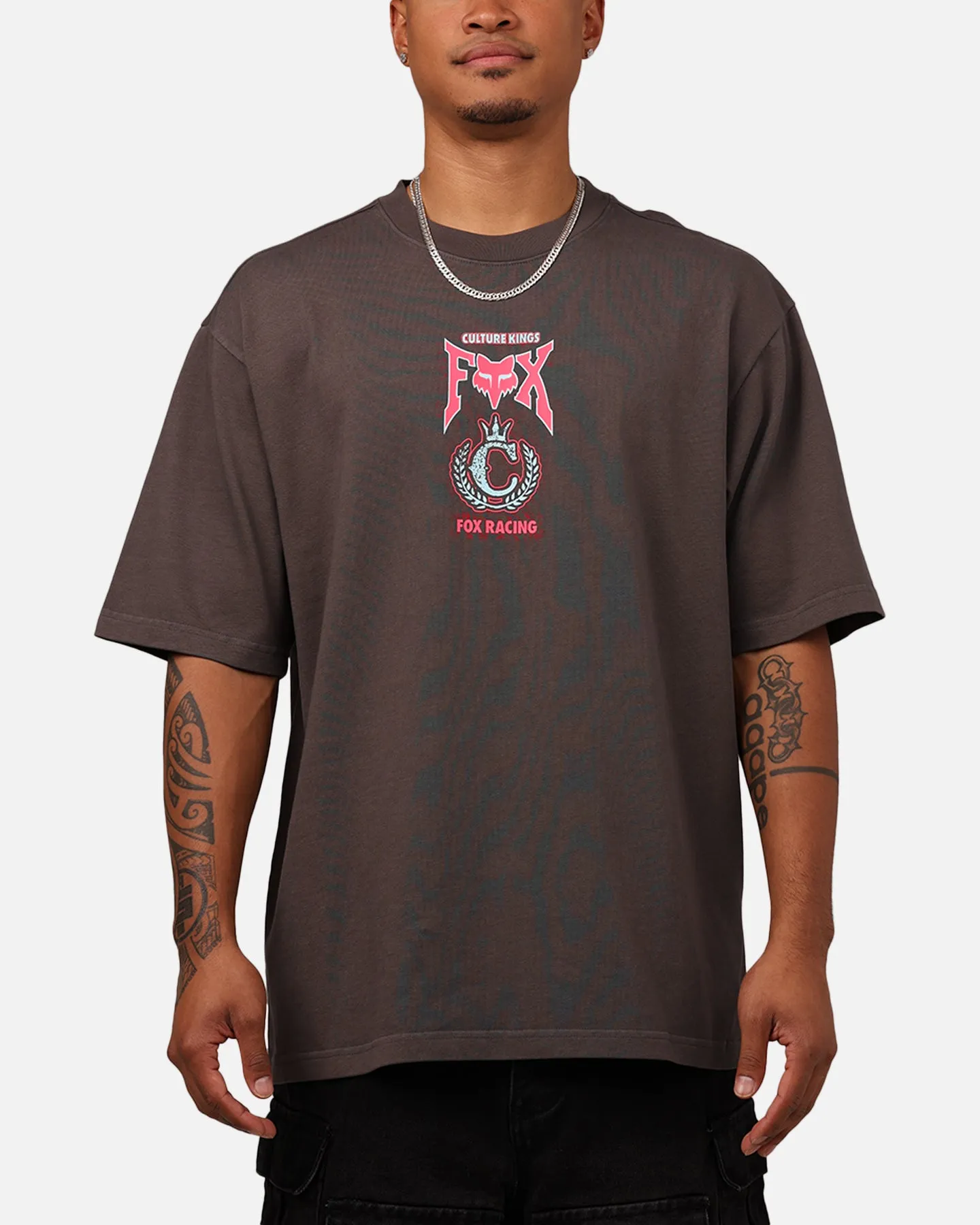 Fox Racing X Culture Kings T-Shirt Black/Pink