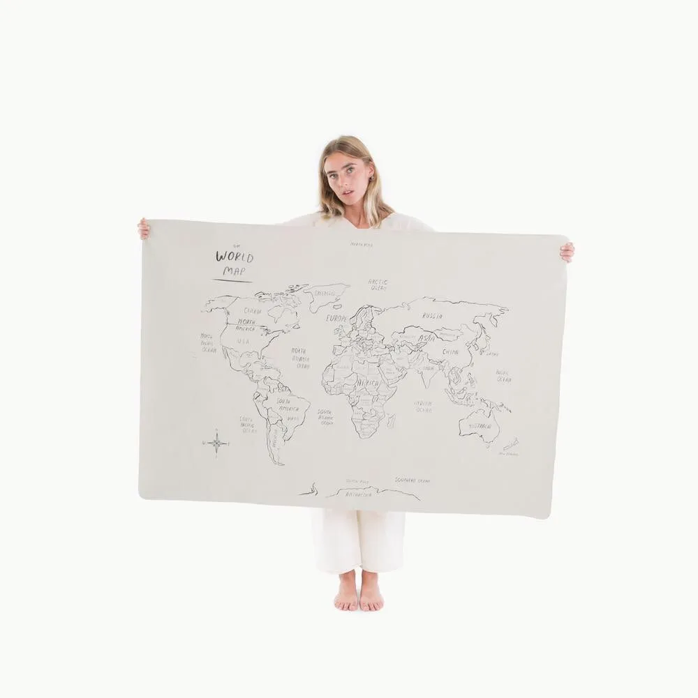 Gathre World Map Leather Mat - Mini 