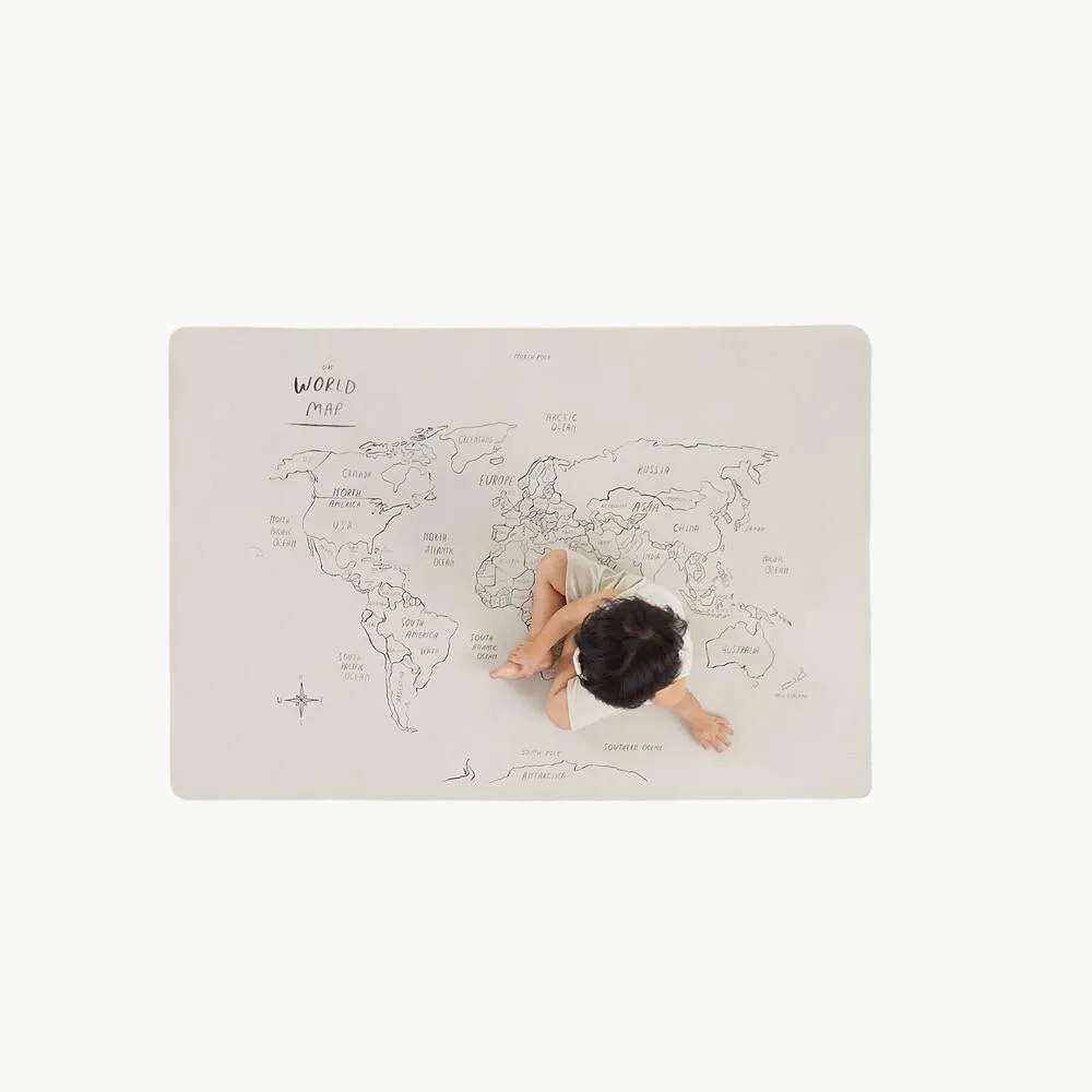 Gathre World Map Leather Mat - Mini 