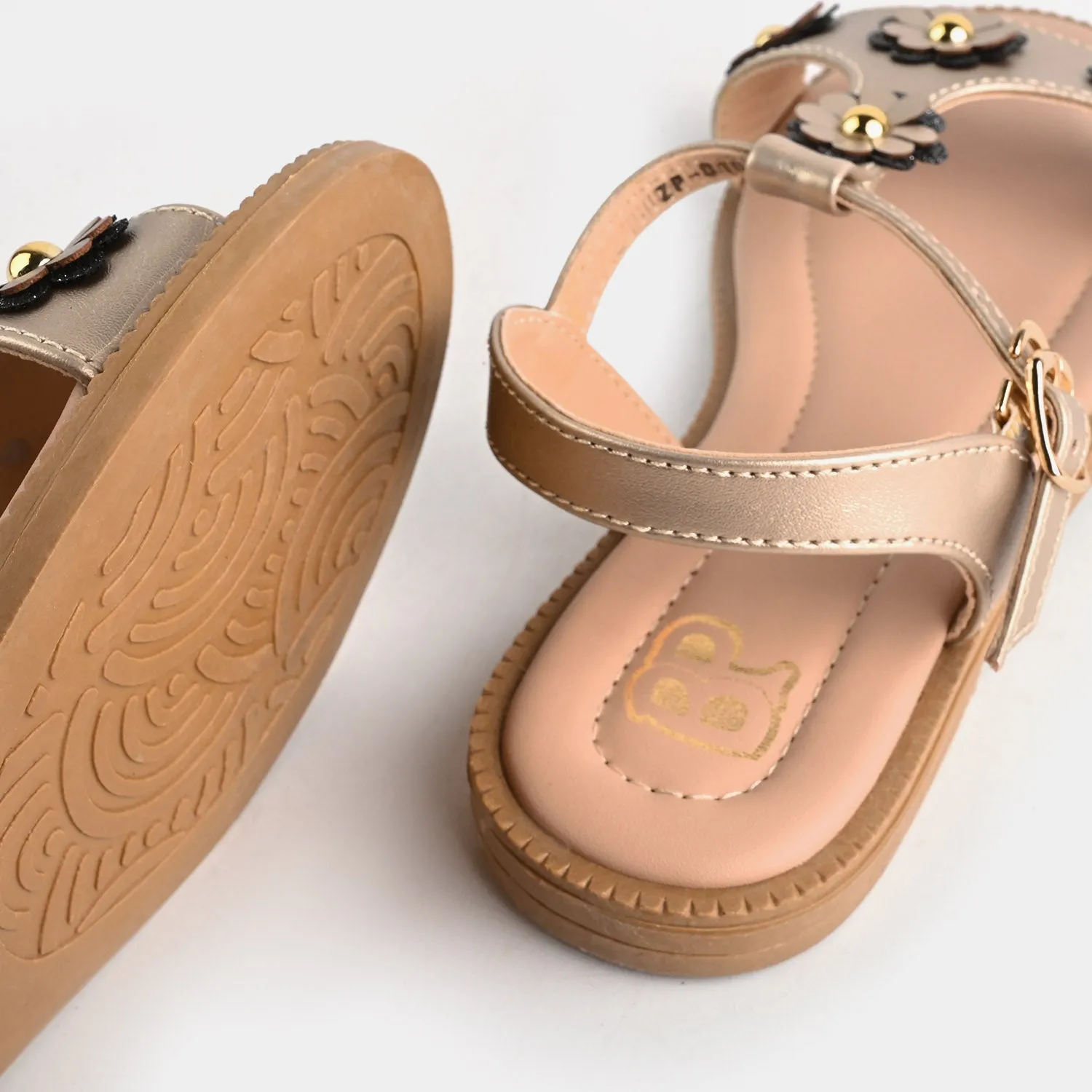 Girls Sandal ZP-016-Golden