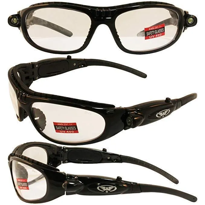 Global Vision Hi-Beam Clear Sunglasses