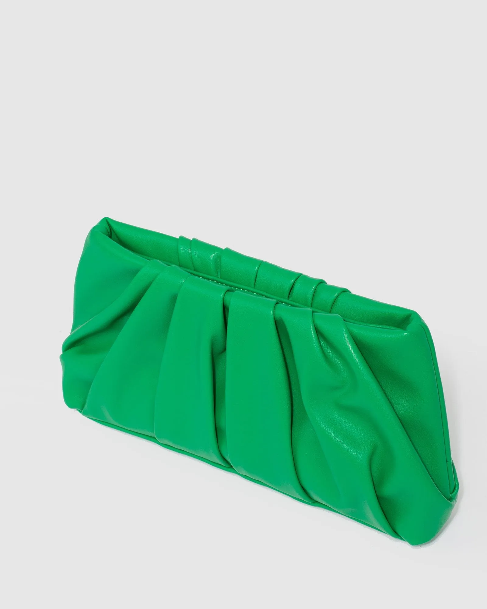 Green Lucy Pouch Clutch Bag