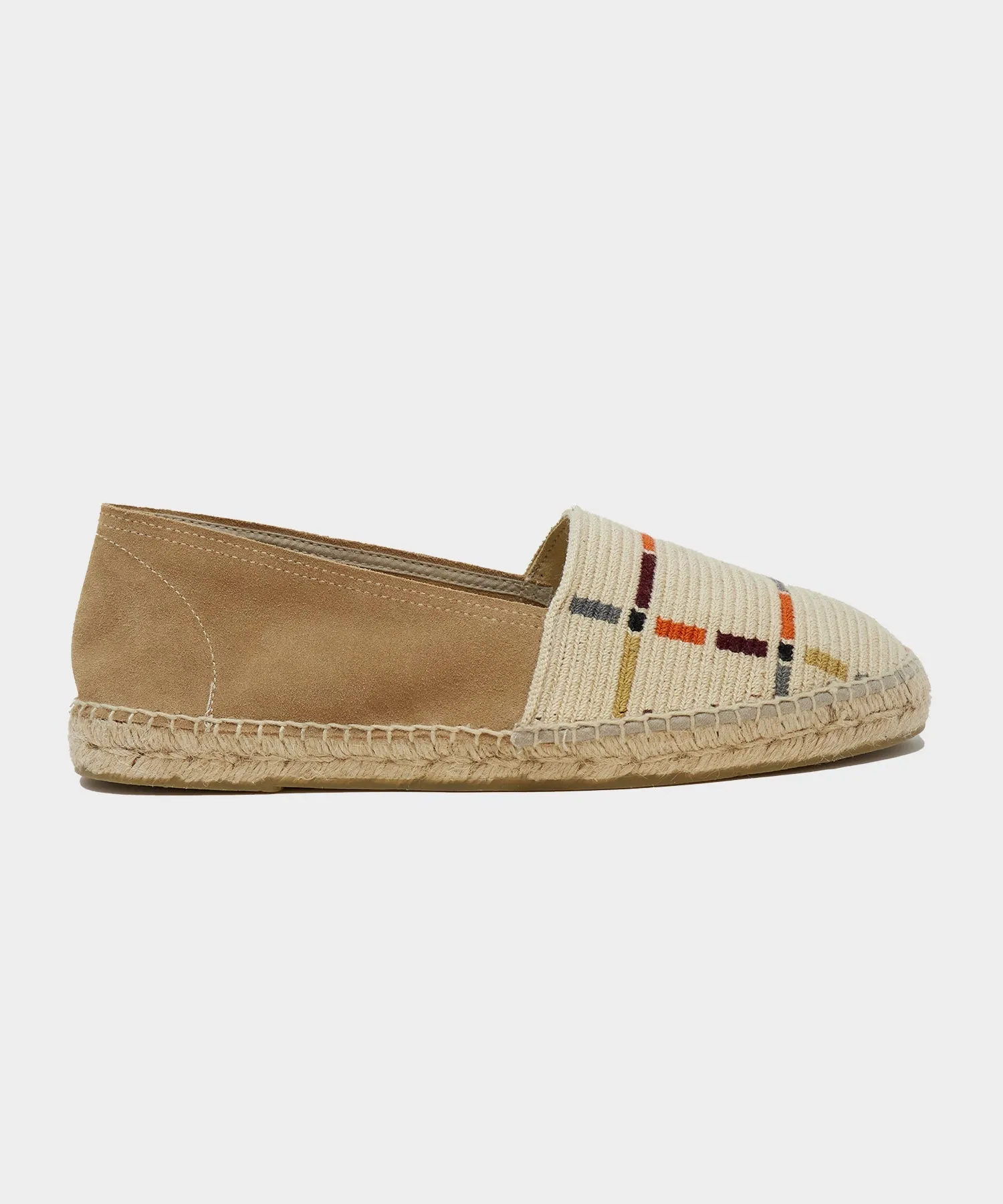 Guanábana Espadrilles In Beige Grid