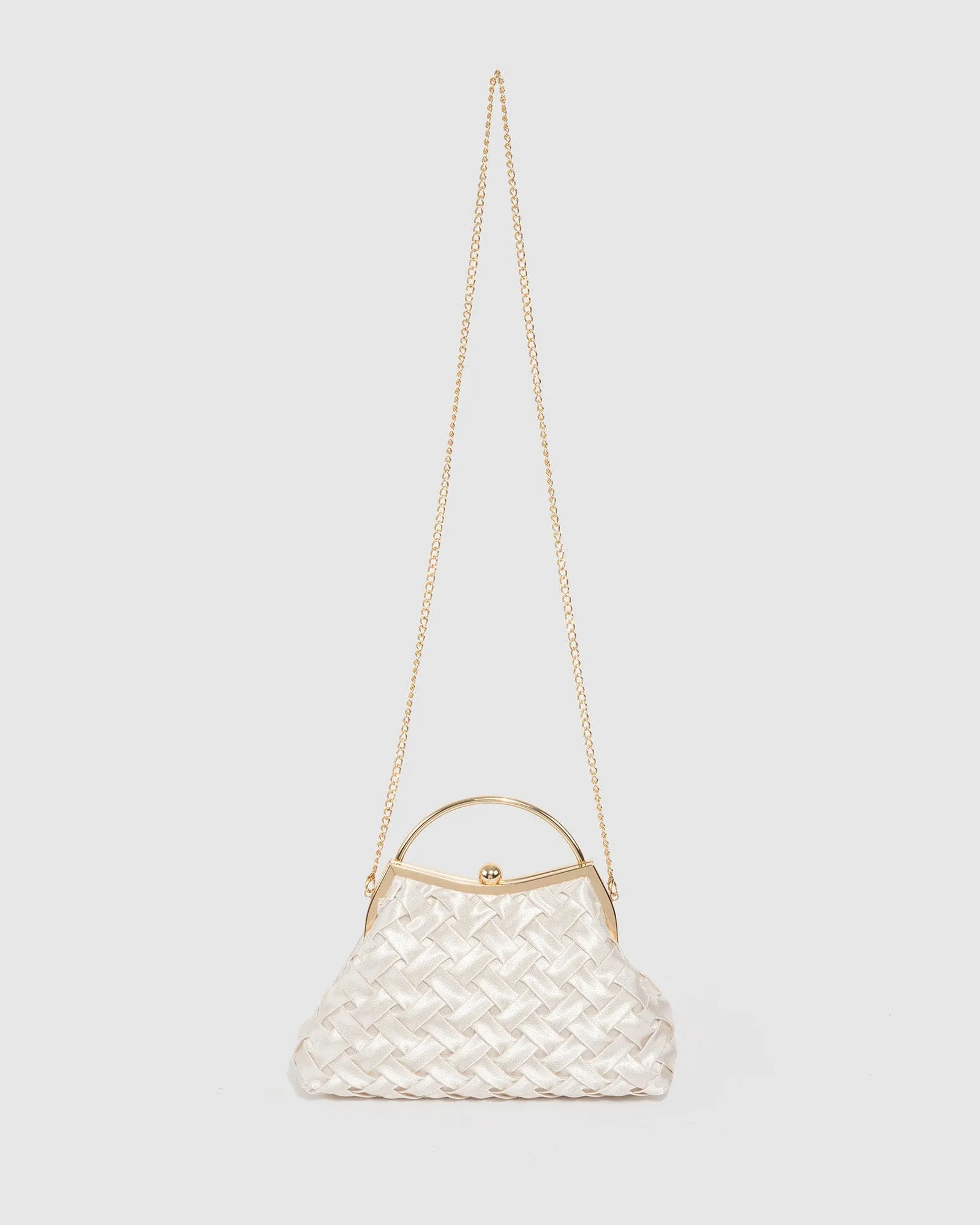 Ivory Elizabeth Frame Clutch Bag