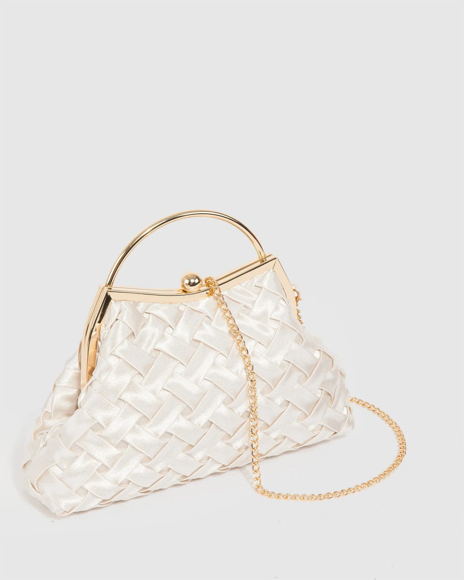 Ivory Elizabeth Frame Clutch Bag