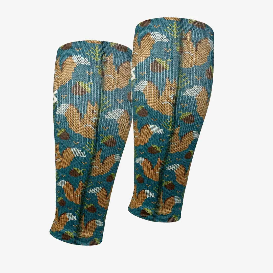 Knit Squirrels Compression Leg Sleeves