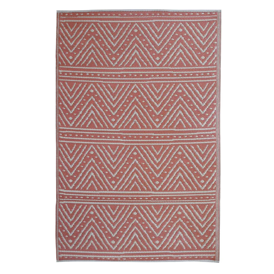 Kona Peach Recycled Plastic Outdoor Rug