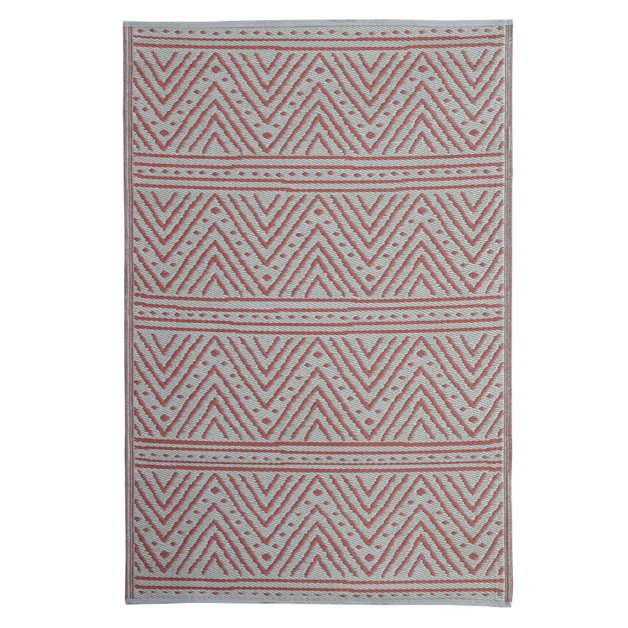 Kona Peach Recycled Plastic Outdoor Rug