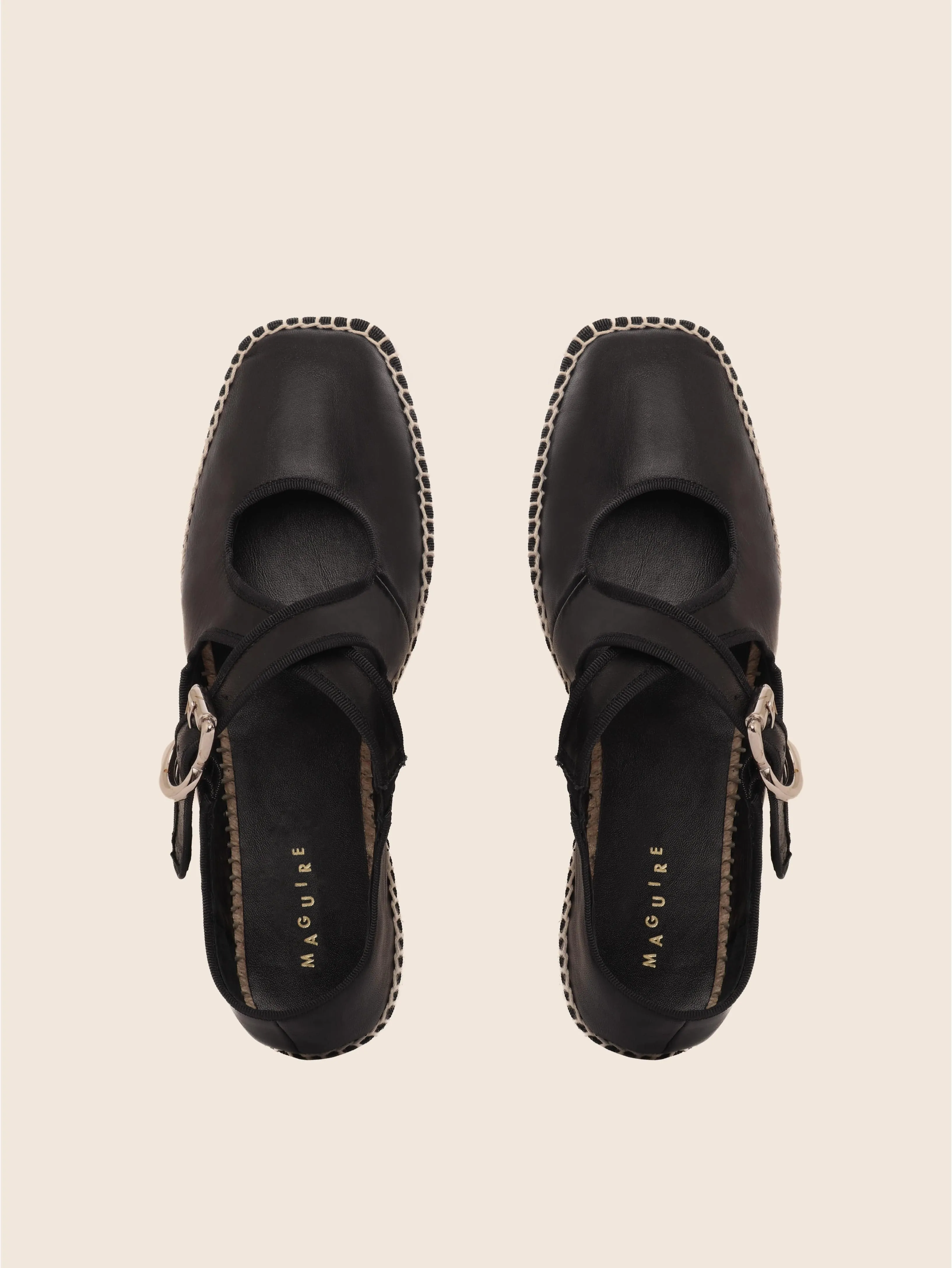 Leiro Black Espadrille