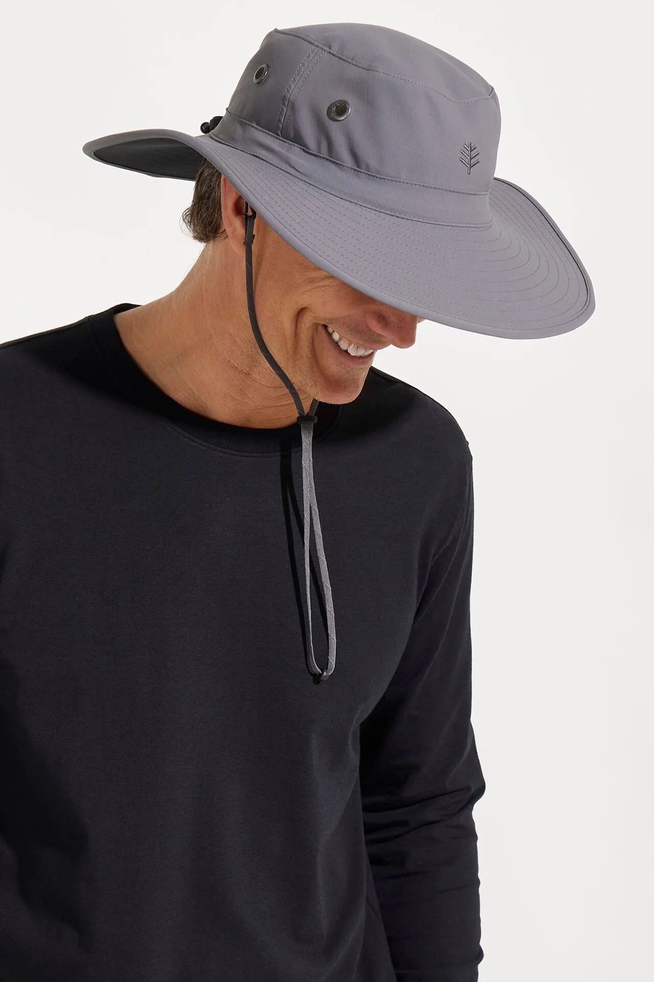 Leo Shapeable Wide Brim Hat | Carbon/Black